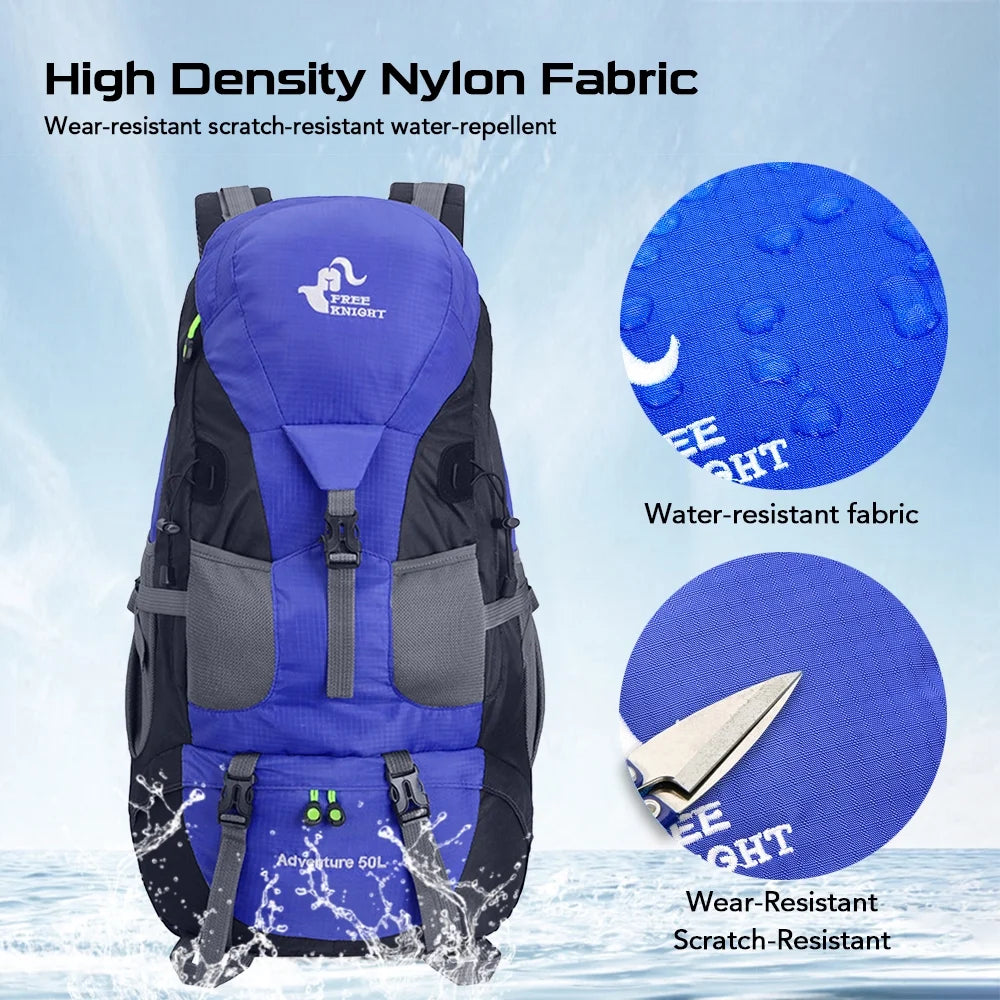 50L Water Resistant Hiking Backpack F561