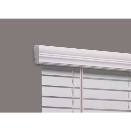 Cordless Faux Wood Blind, white, 24-3/4x22w x 3 C32387