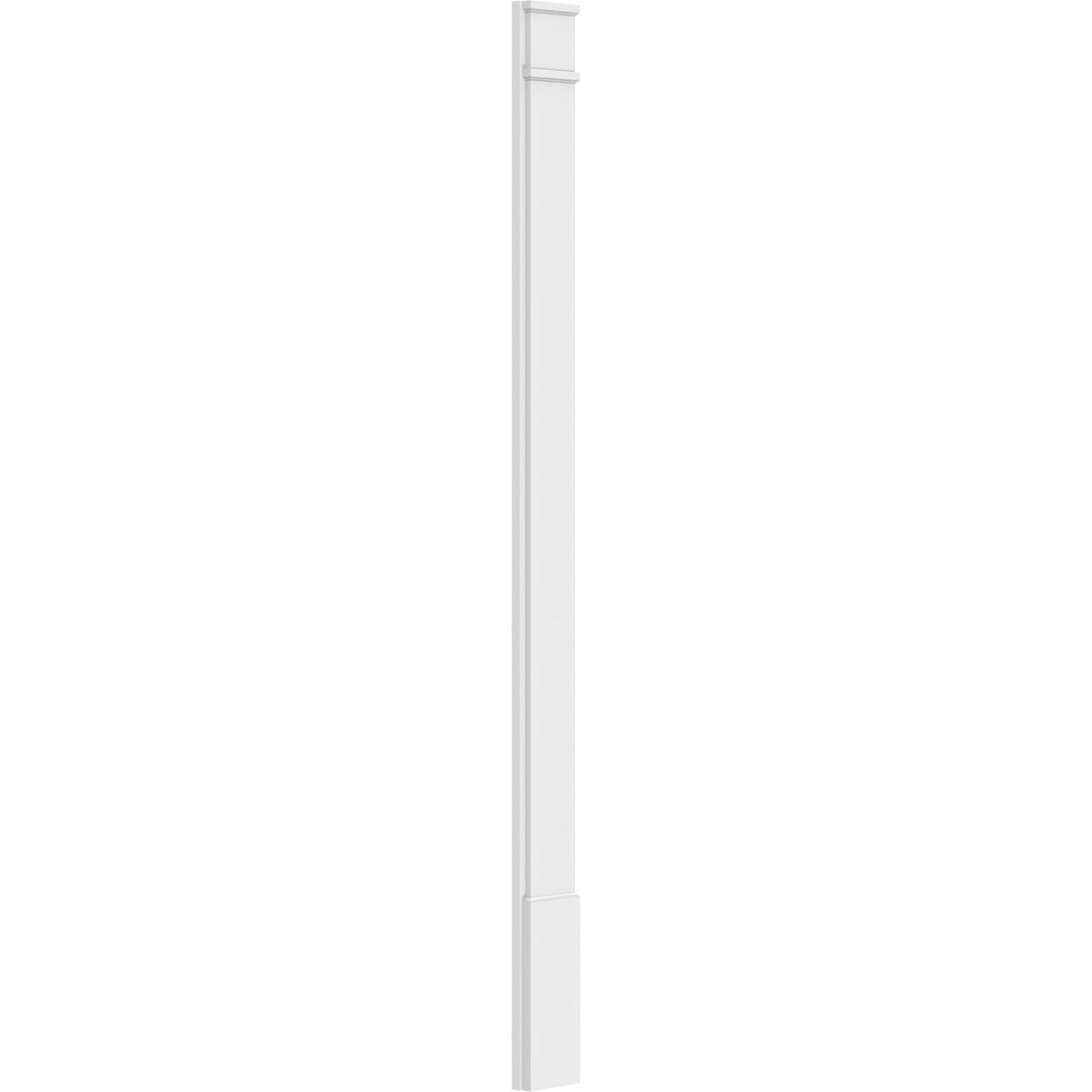 Plain PVC Pilaster with Decorative Capital & Base (Pair) Y6955