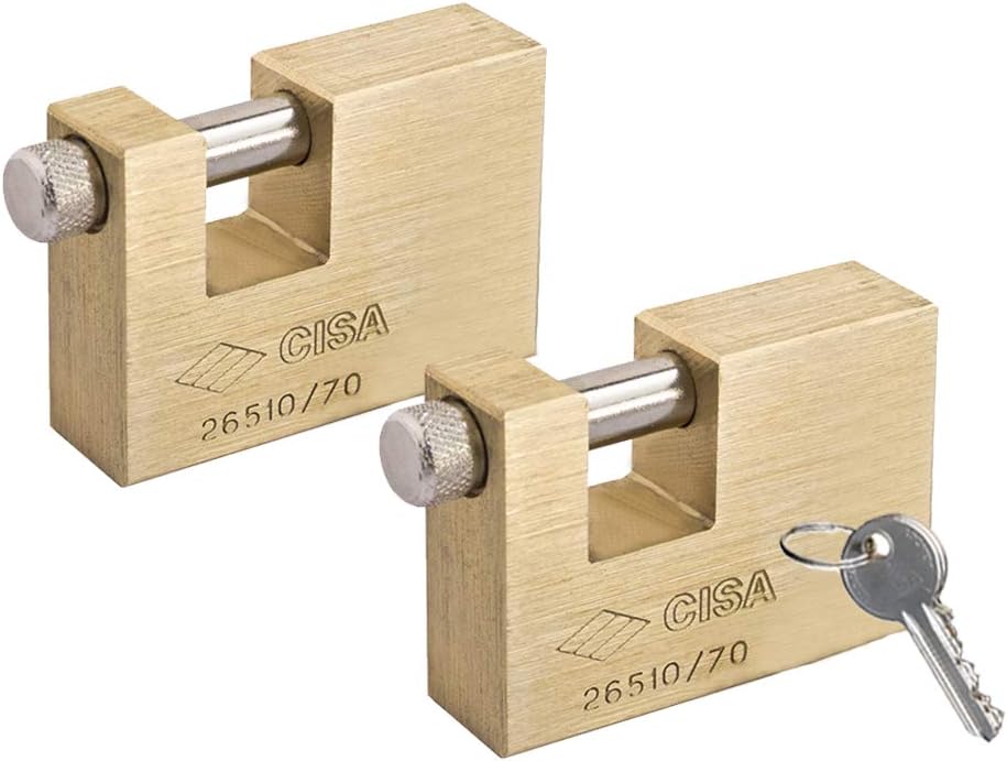 Solid Monoblock Heavy Duty Padlocks, 70mm, Pack of 2 P15512