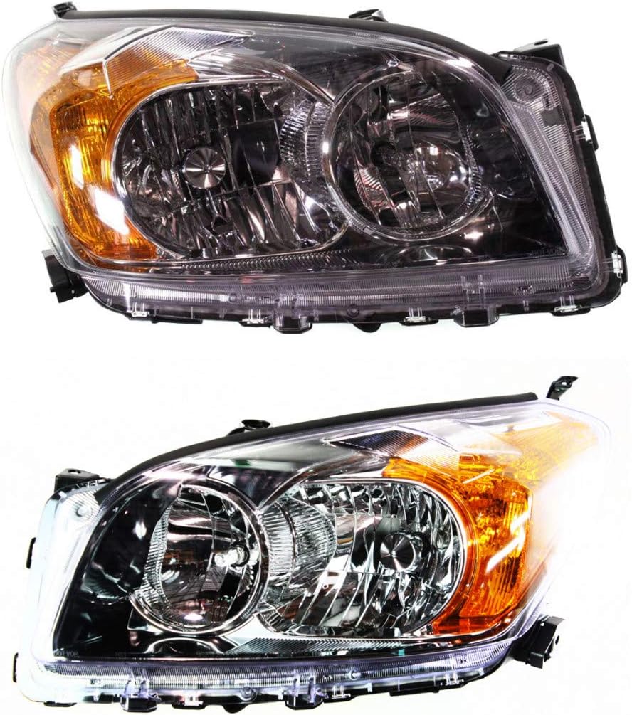 Headlight Assembly Pair with Bulbs N6973