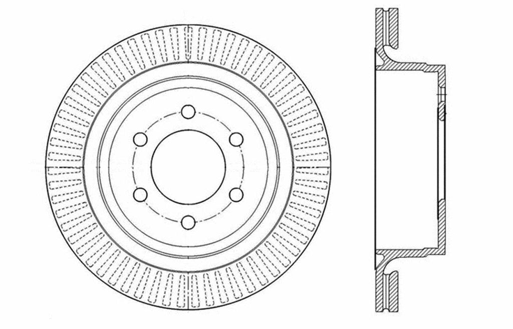 Slotted & Drilled Sport Brake Rotor M1105