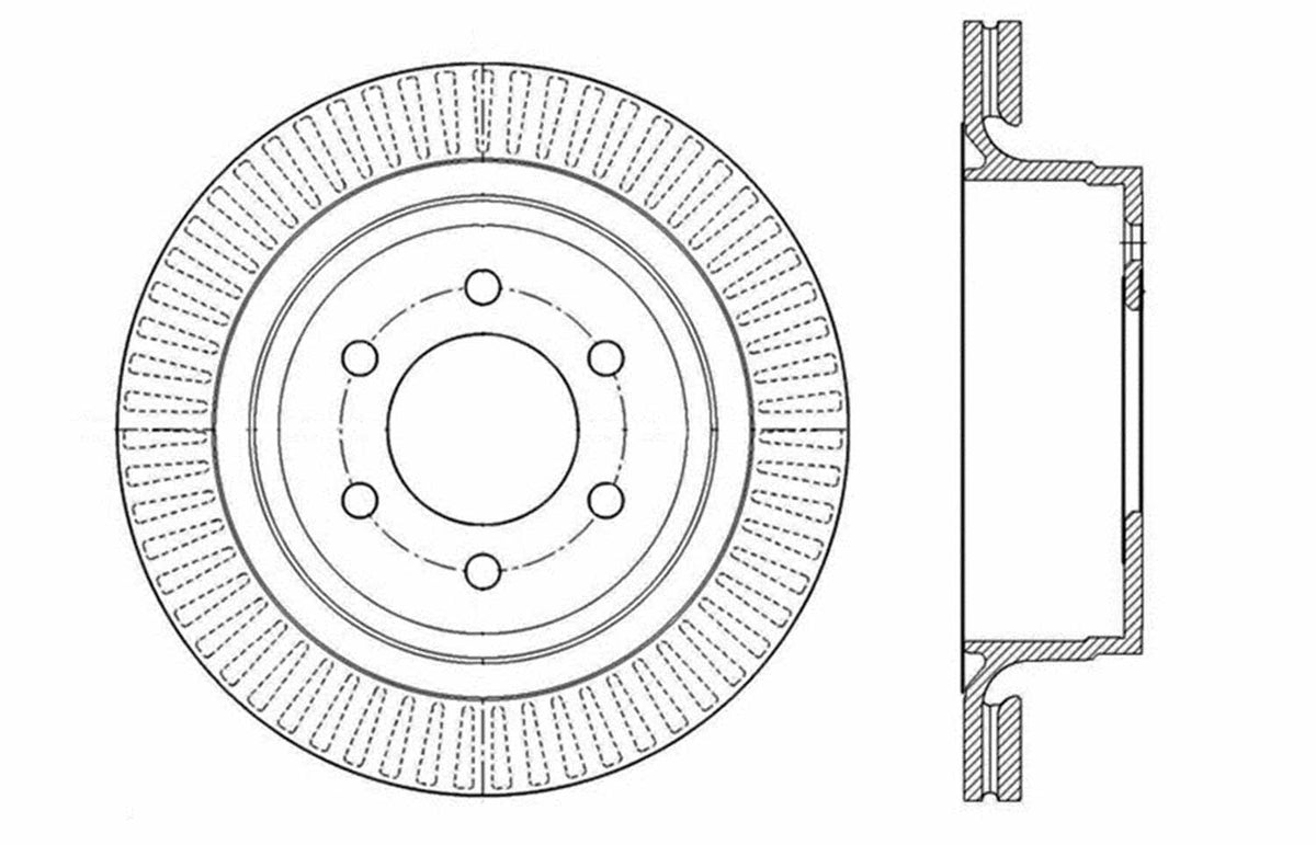 Slotted & Drilled Sport Brake Rotor M1105