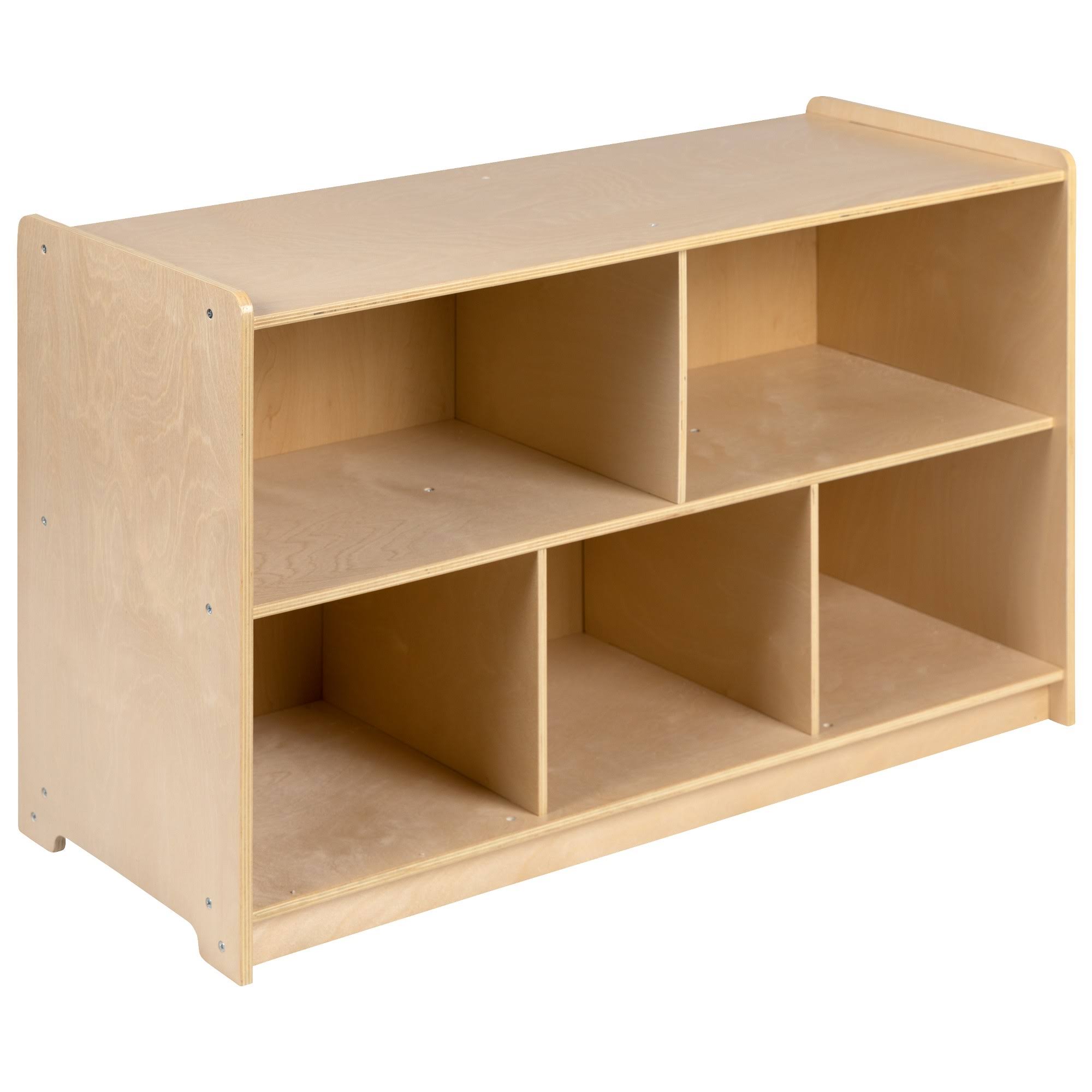 Wooden 5 Section School Classroom Storage Cabinet Q815