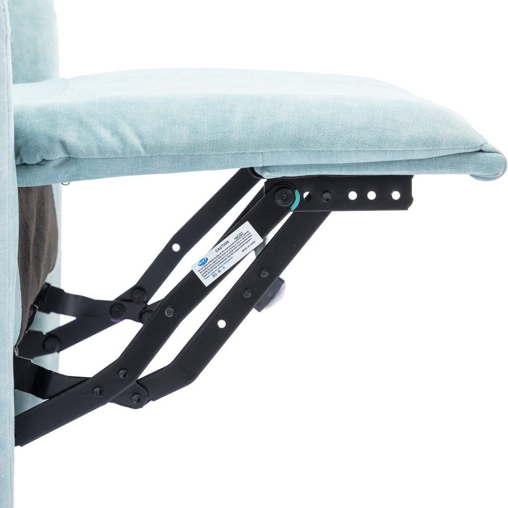 Blue 270 Degree Swivel Electric Recliner Chair with Phone Holder S5746