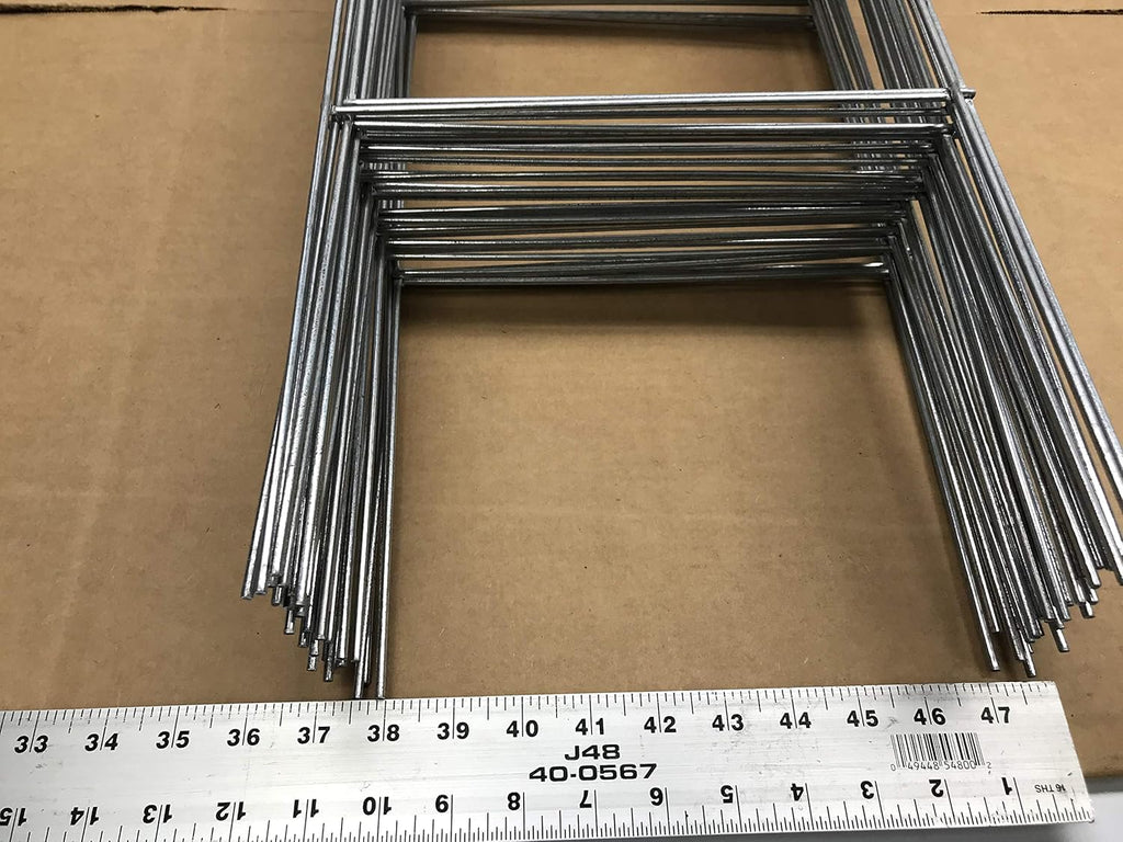 50 Pack Galvanized Metal Stake Sign Holder, 10 inch x 30 inch, 9 Gauge C4154