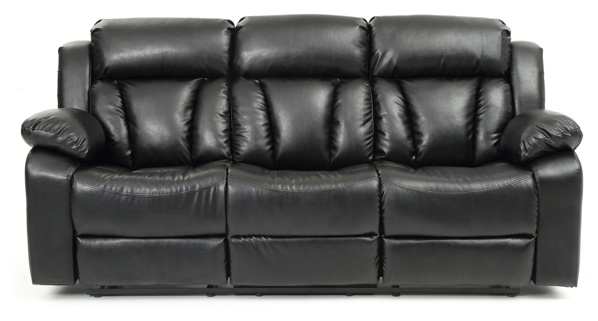 Black Reclining Sofa B9631