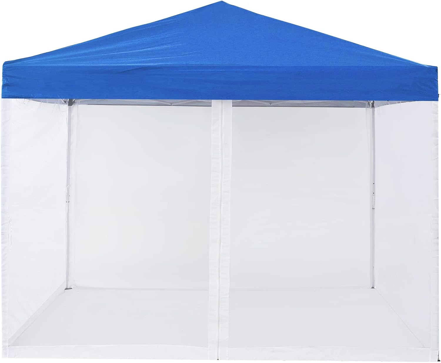 Black 10x10 Canopy Mesh Tent Screen Wall with Zipper E83665