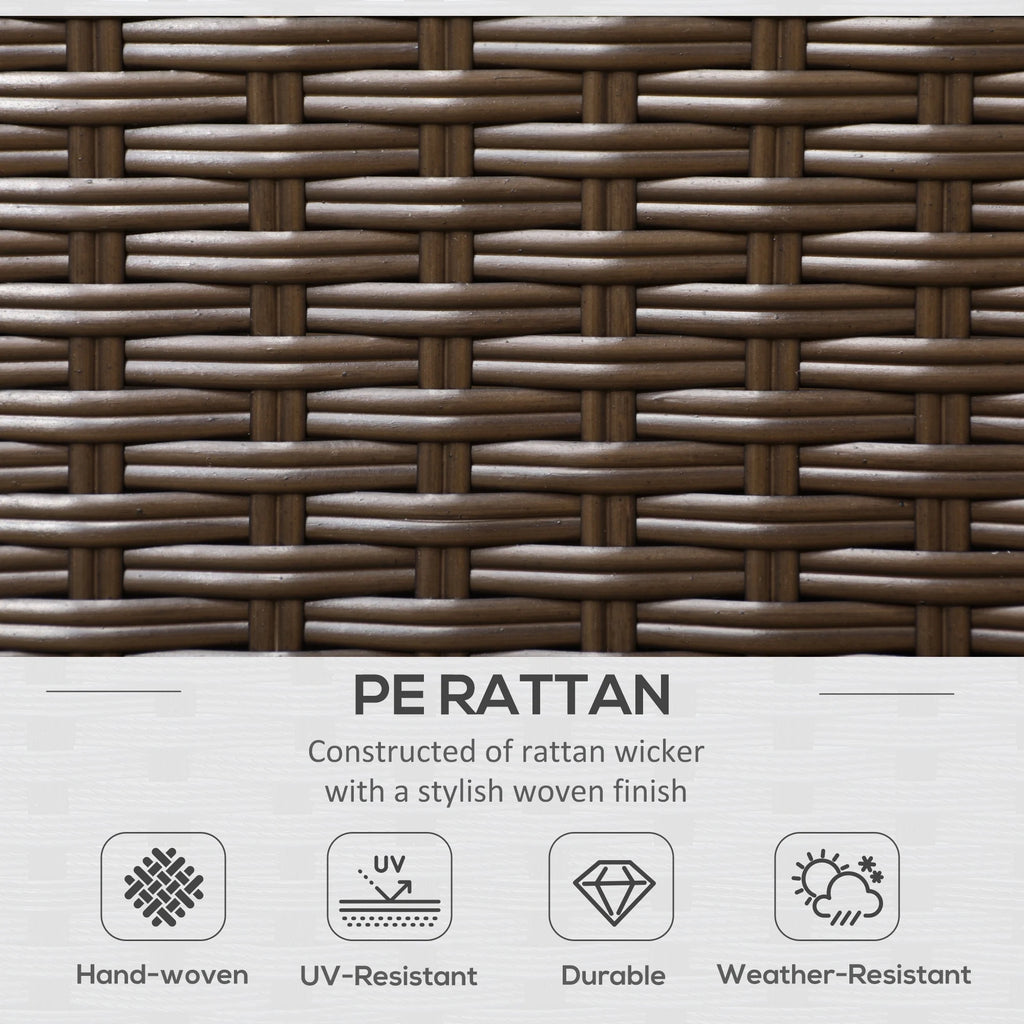 Beige Padded Outdoor Loveseat A5933