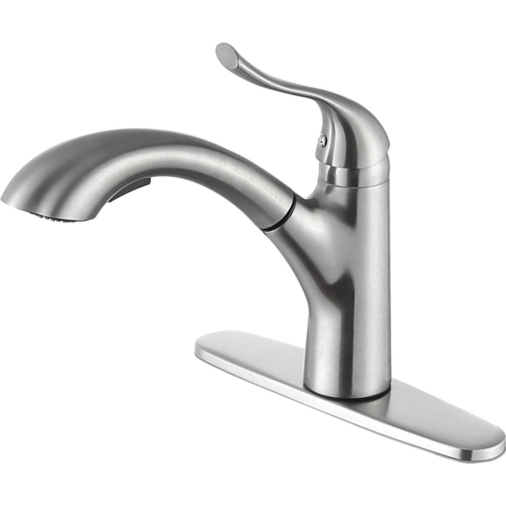 Brushed Nickel Single-Handle Pull-Out Sprayer Kitchen Faucet G36800