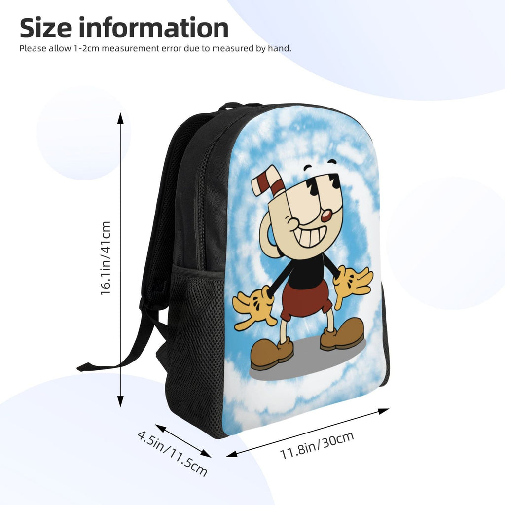 Cuphead Backpack Lightweight Unisex Daypack Bookbag Laptop Rucksack X28929