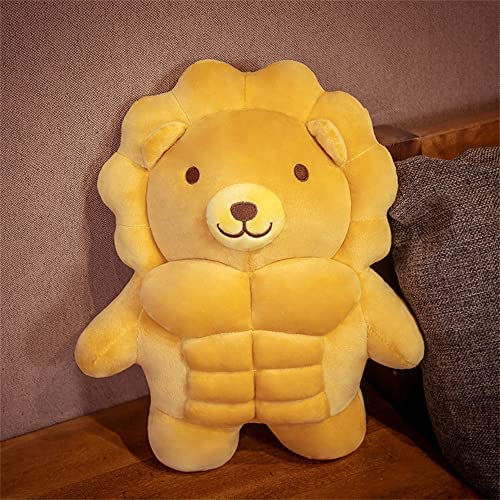Cartoon Muscle Bear Plush Teddy Bear Large Doll, 27.5 inch O2596