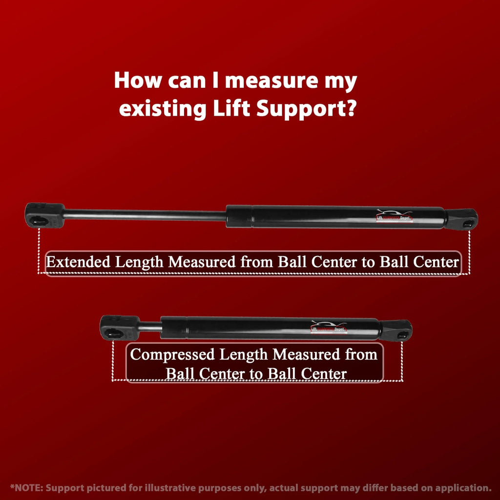 Qty 2 Hood Lift Supports Struts Gas Shock I5692