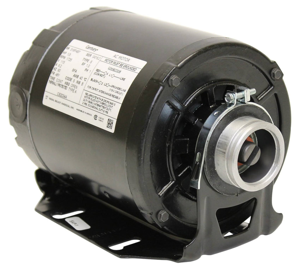 Carbonator Pump Motor 1725 RPM 115 Volts 1/3 HP H189419