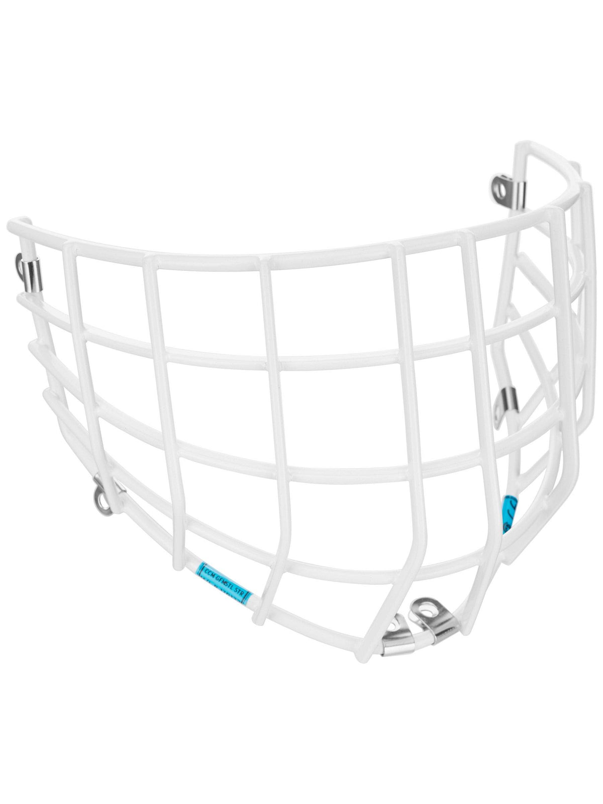 White M/L Hockey Goalie Cage M5934