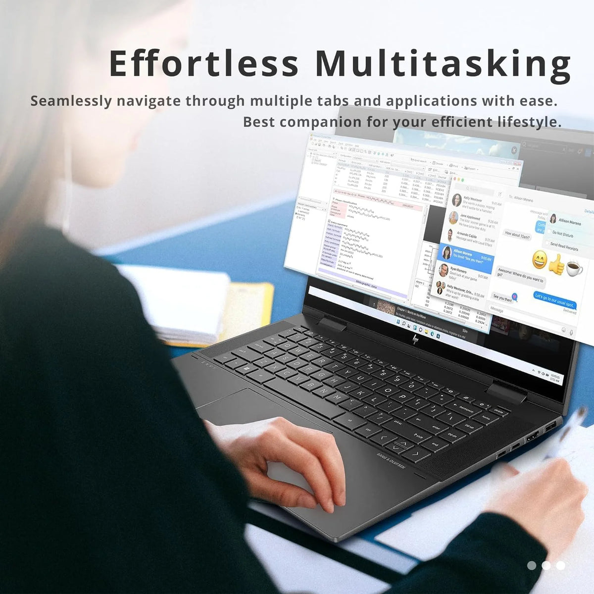 HP Envy x360 2-in-1 15.6" Touchscreen Laptop, AMD Ryzen 7 5825U, 32GB RAM, 2TB PCIe SSD, Black (Renewed) L351