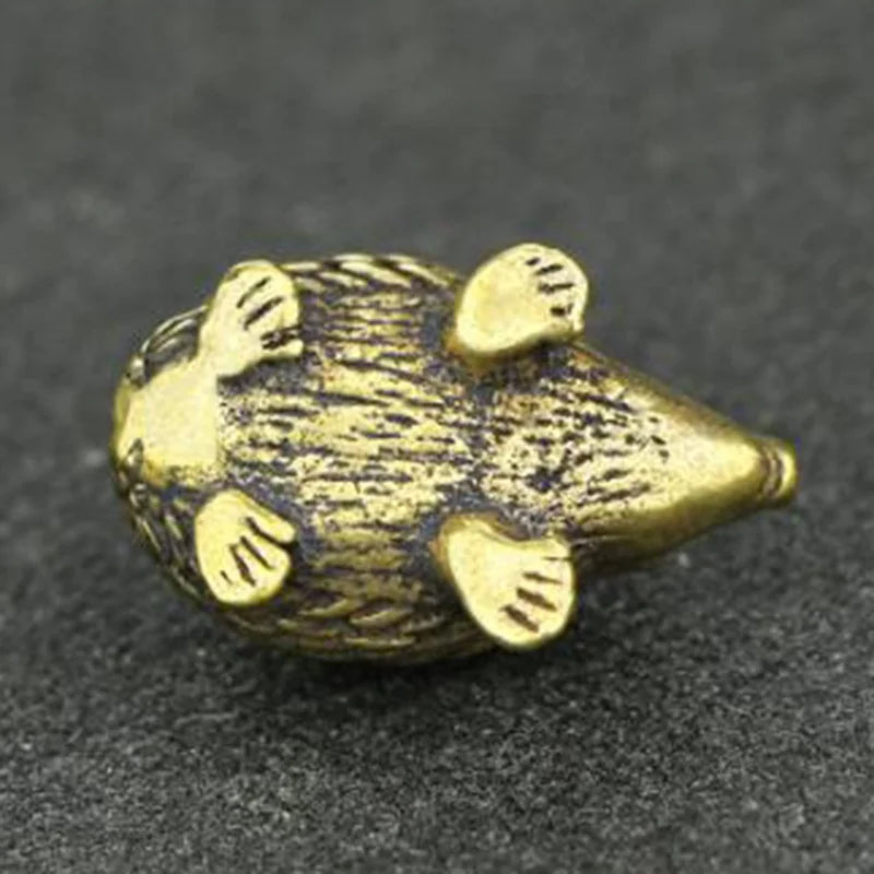 Brass Hedgehog Statue Home Decor Ornaments K7954