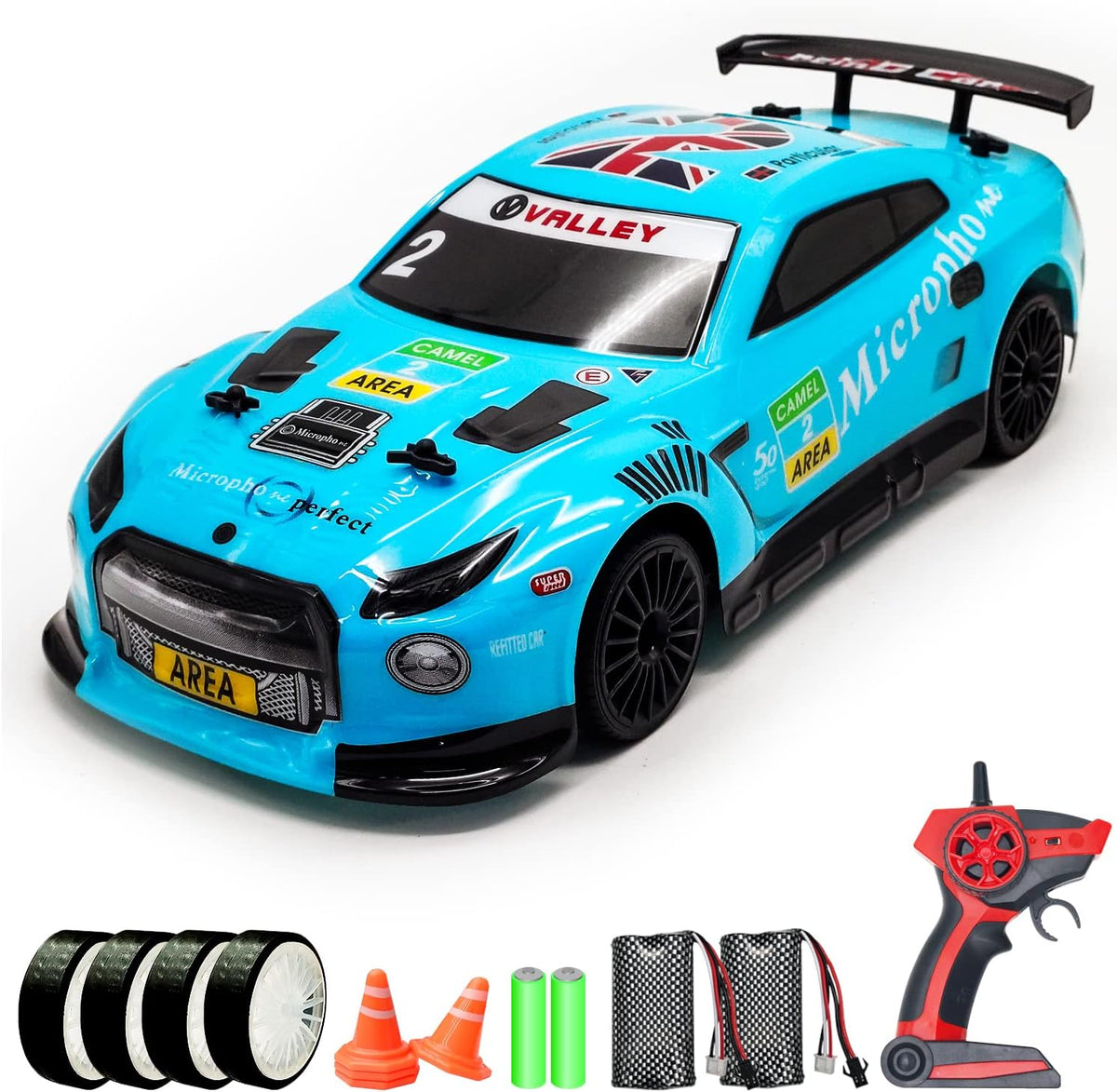 2.4Ghz 1:14 Scale 4WD RC Drift Car with LED Lights W23460