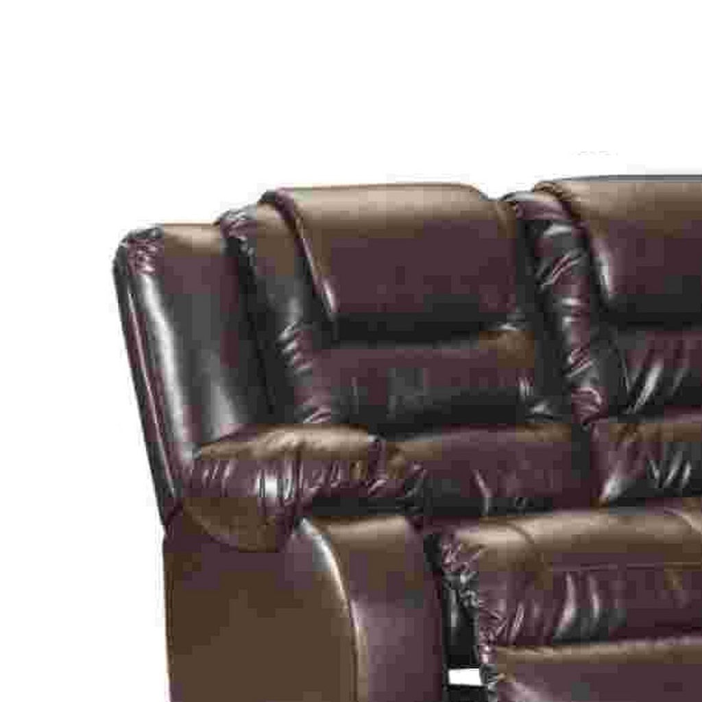Mocha Brown Reclining Sofa I715986