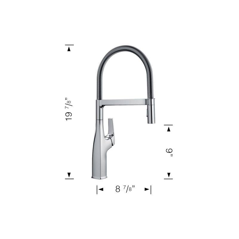 Chrome Semi-Pro Kitchen Faucet O35352
