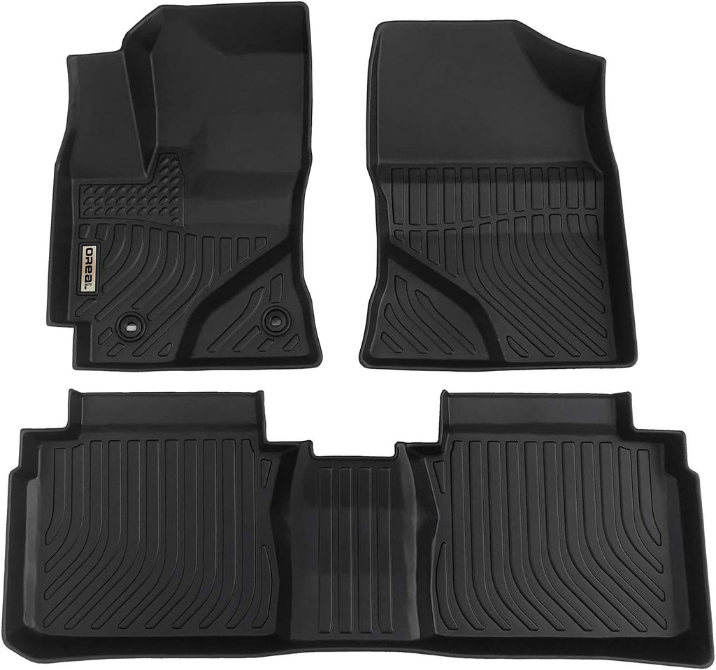 Black Heavy Duty All Weather Floor Mats for Toyota Corolla 2014-2019 Front and Rear Car Carpet M61518