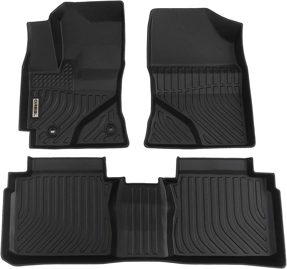 Black Heavy Duty All Weather Floor Mats for Toyota Corolla 2014-2019 Front and Rear Car Carpet M61518