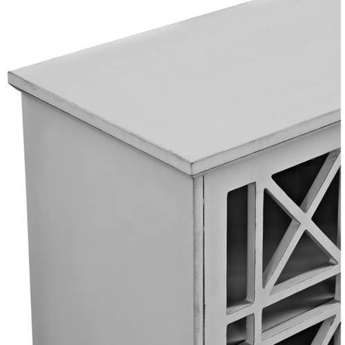 Grey 2-Door Accent Cabinet I3612