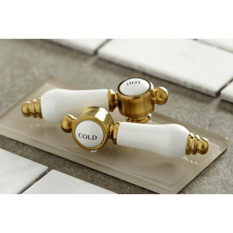 Satin Brass Wall Mount Bathroom Faucet H473850