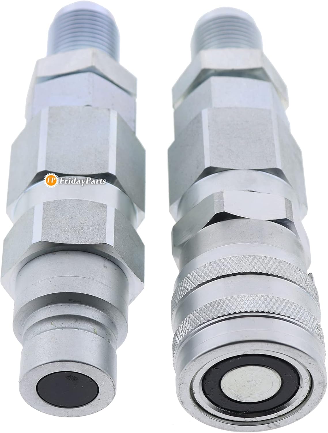 1/2 Flat Face Hydraulic Quick Connect Coupler Set Y617045