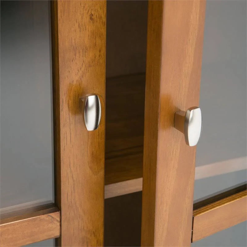 Light Golden Brown Solid Wood Media Cabinet S87741