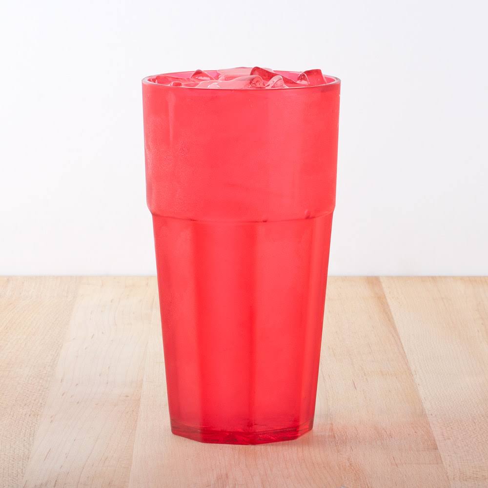 Red Poly Tumbler Glass O16010