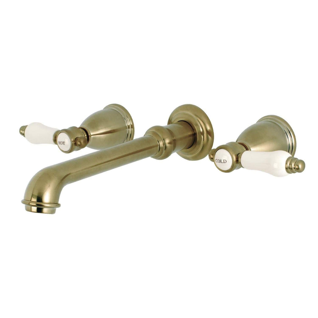 Satin Brass Wall Mount Bathroom Faucet H473850