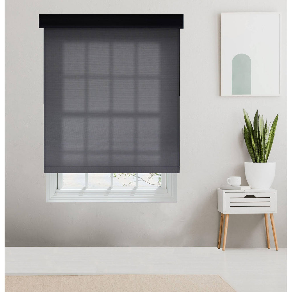 Charcoal Cordless Solar Roller Shade G258