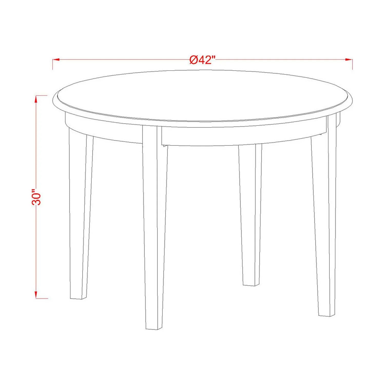 3-Piece Kitchen Table Set with 2 Dining Chairs and Wood Table R142774