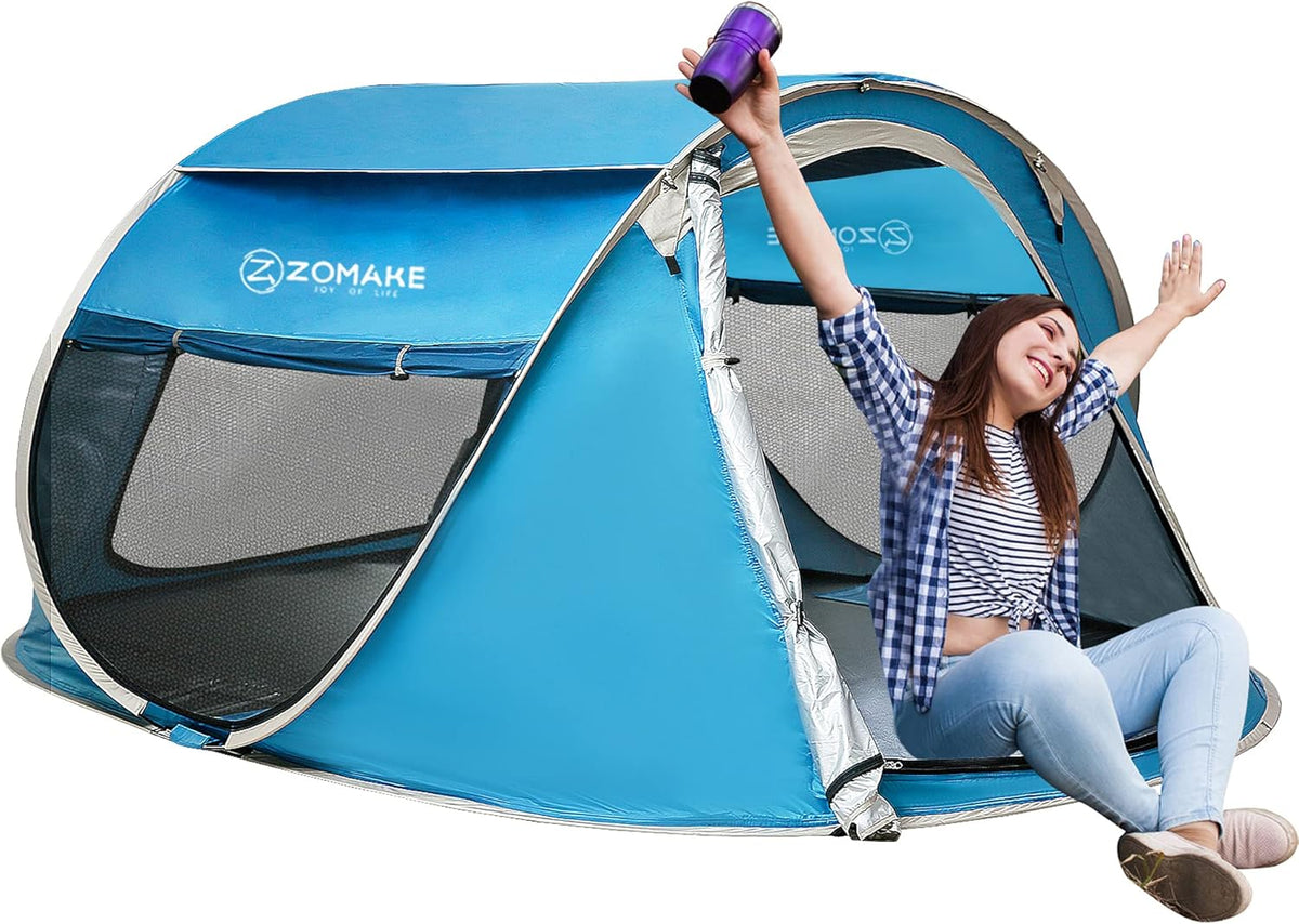 Pop Up Tent 2-4 Person with Carrying Bag N32874