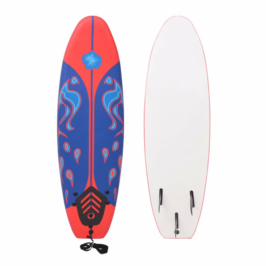 Blue and Red 66.9" Surfboard K573