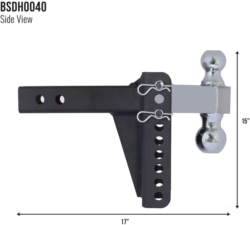 Adjustable Reversible Ball Drop Hitch Y250