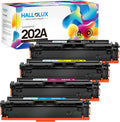 4 Pack Toner Cartridge for HP 202A CF500A 202X CF500X Printers (BCMY) A5614