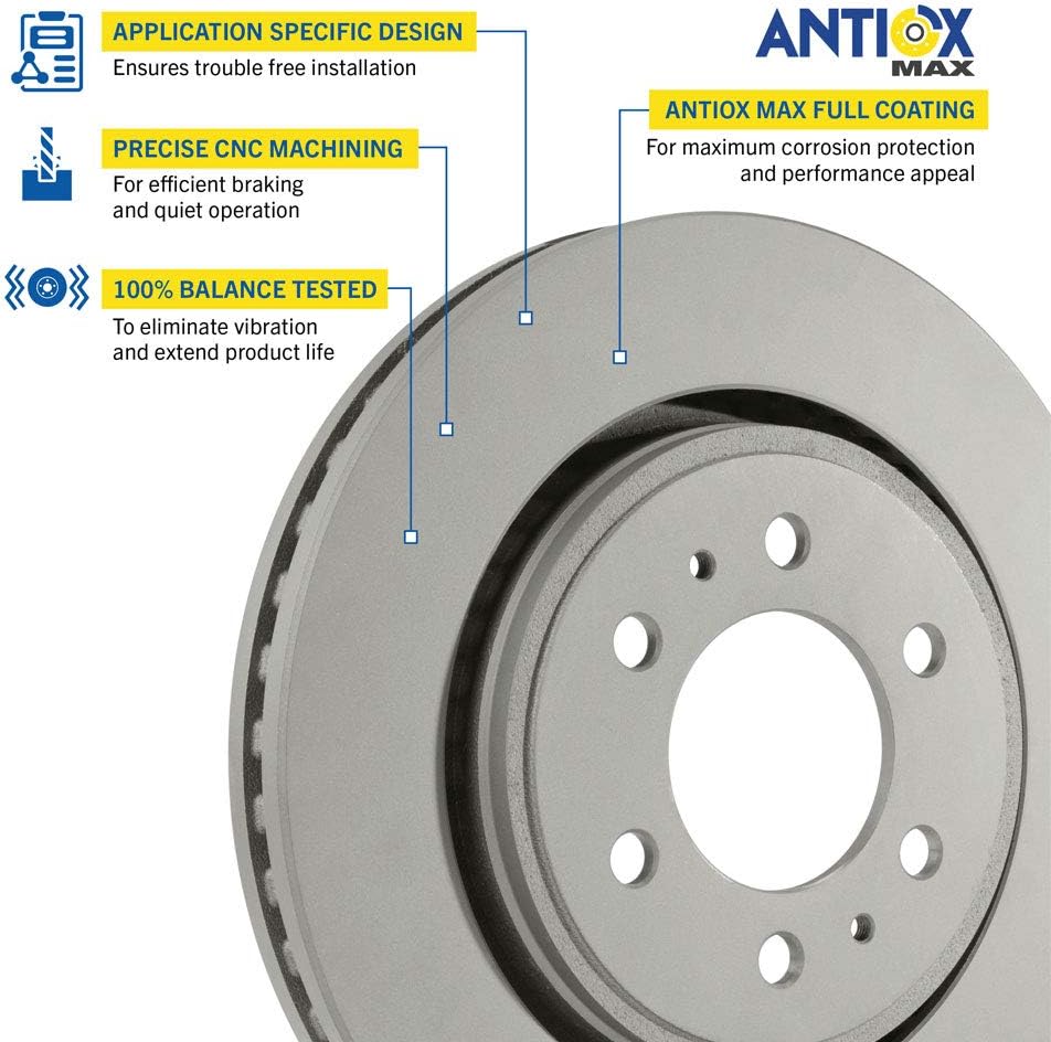 Pack of 2 Rear Brake Rotor U19662