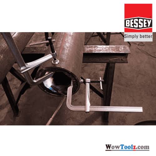 All-Steel Table Clamp, Grey/Red, 500/120 mm N681128