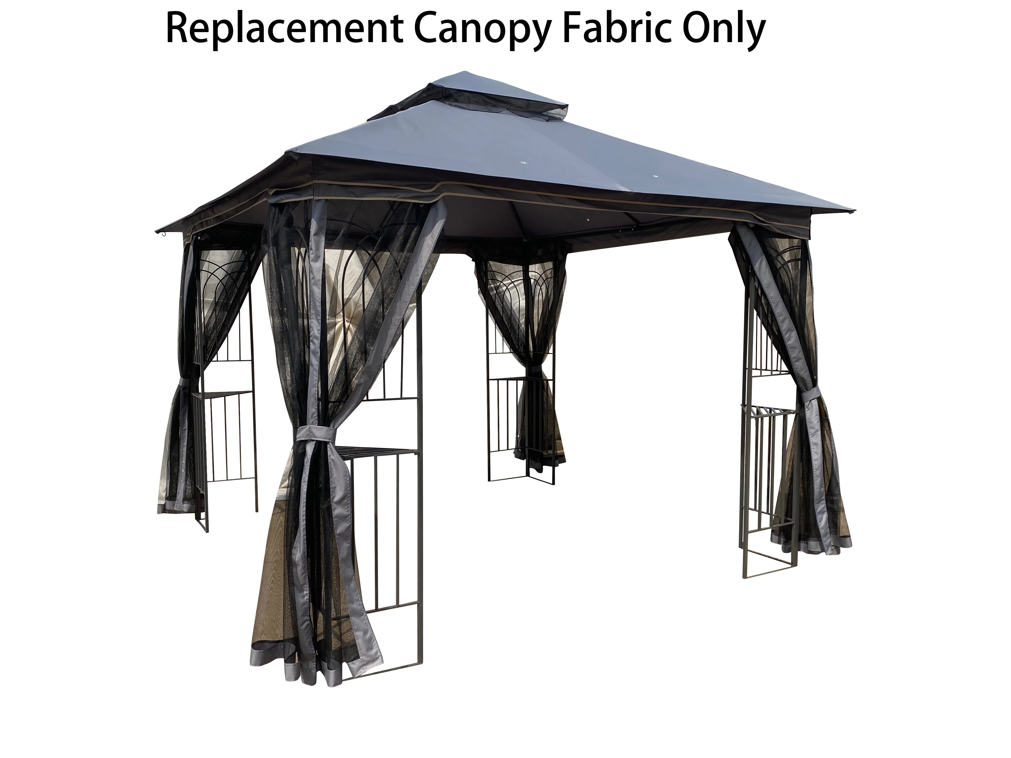 Gray Patio Gazebo Replacement Canopy Top O279