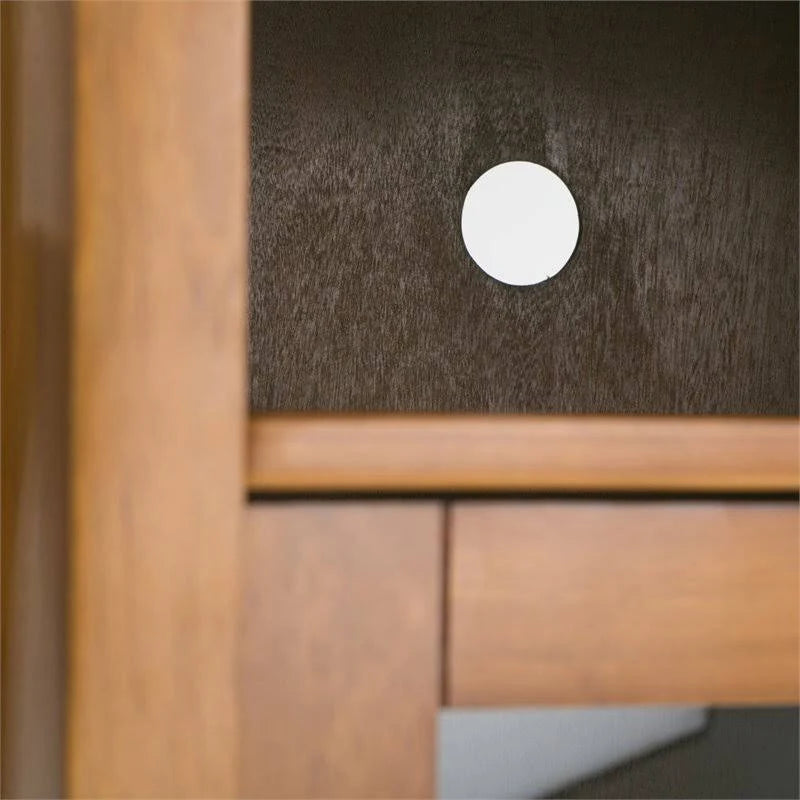 Light Golden Brown Solid Wood Media Cabinet S87741