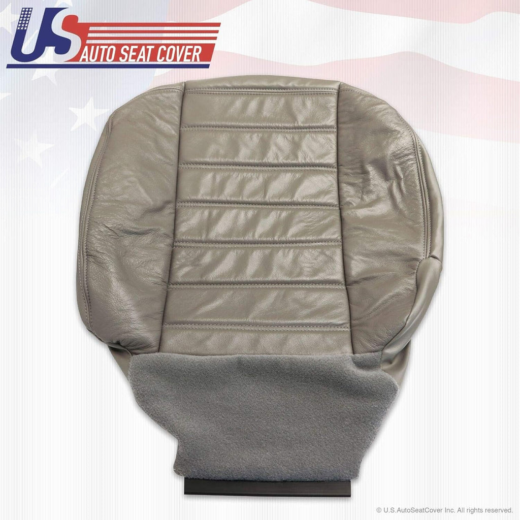 Wheat Gray Genuine Leather Seat Cover M53891
