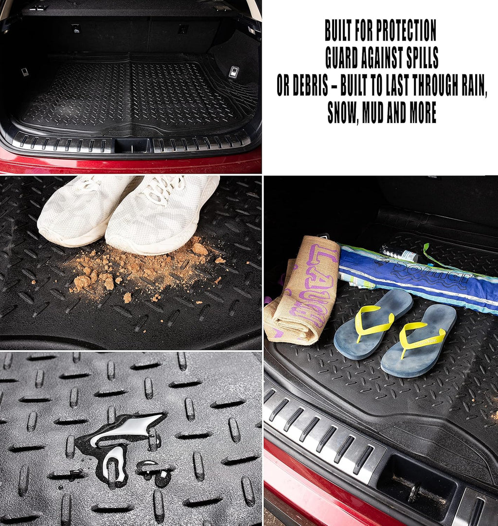 Black Rubber Trunk Mat 44'' x 54.3'' P122