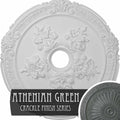Hand-Painted Athenian Green Ceiling Medallion X558