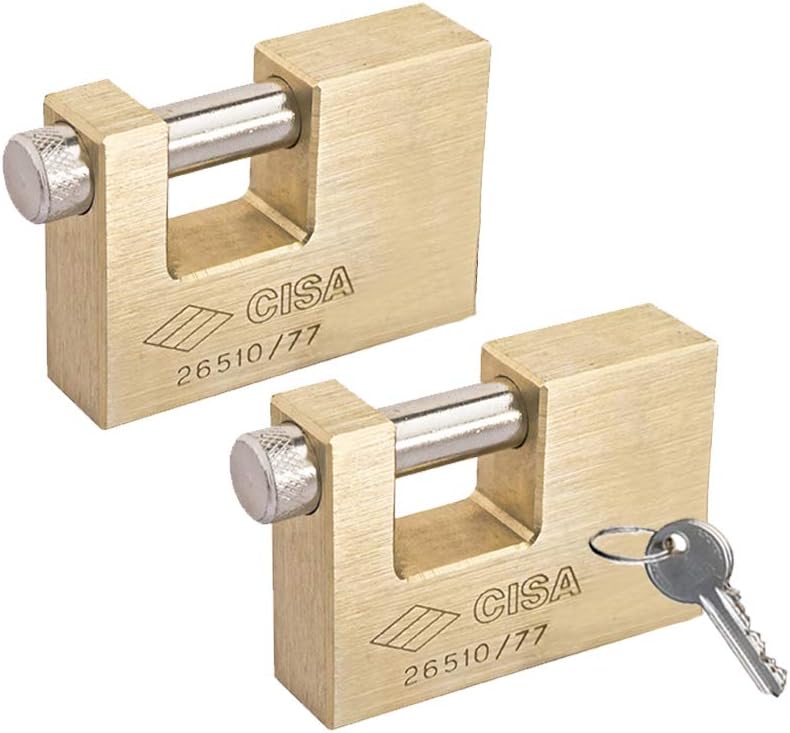 Solid Monoblock Heavy Duty Padlocks, 70mm, Pack of 2 P15512