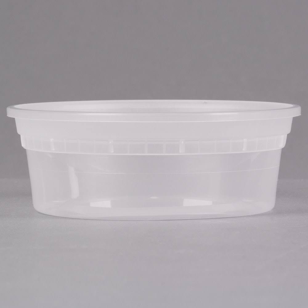 Translucent 8 oz Microwavable Container T4398