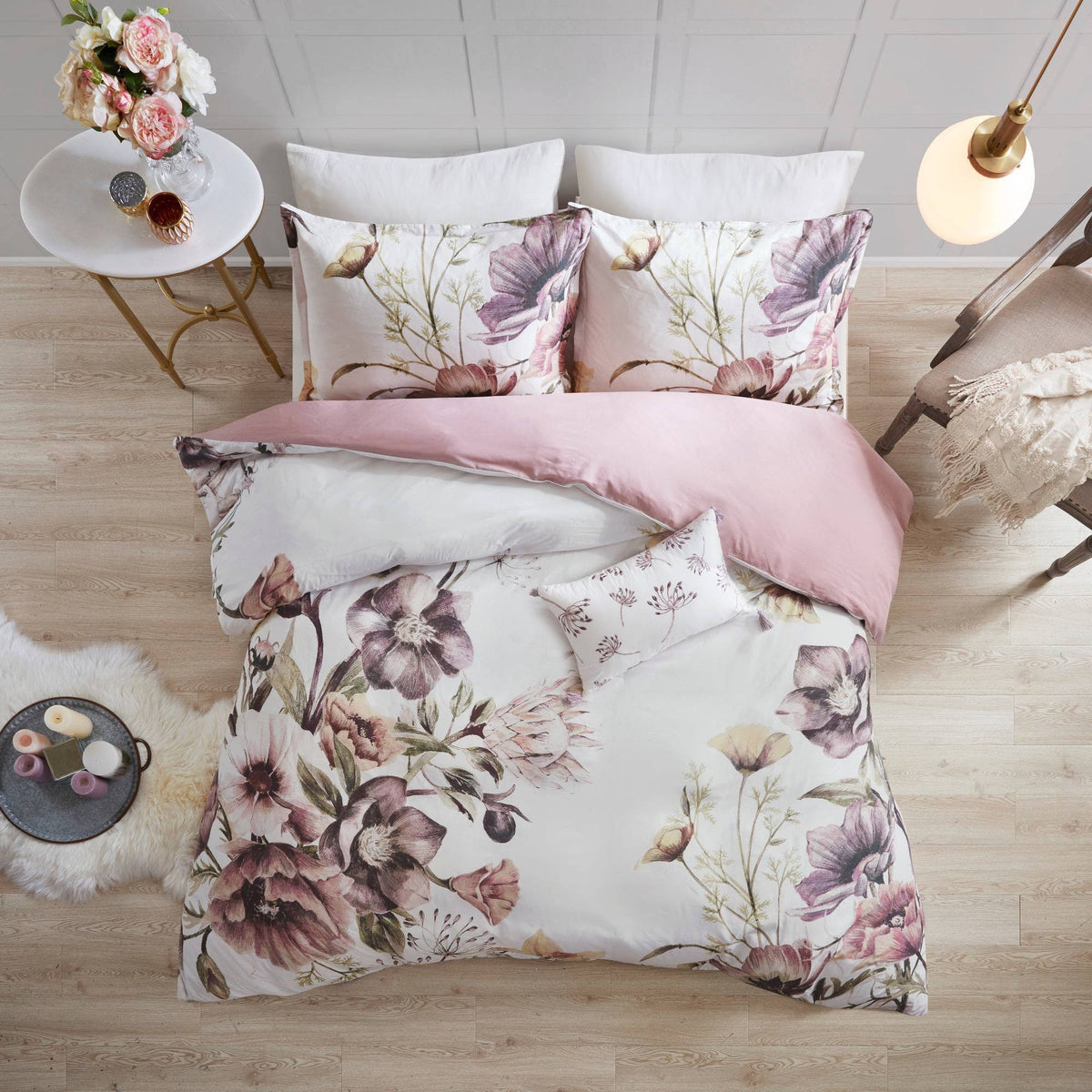 3 Piece Cotton Printed Duvet Cover Set King H849603