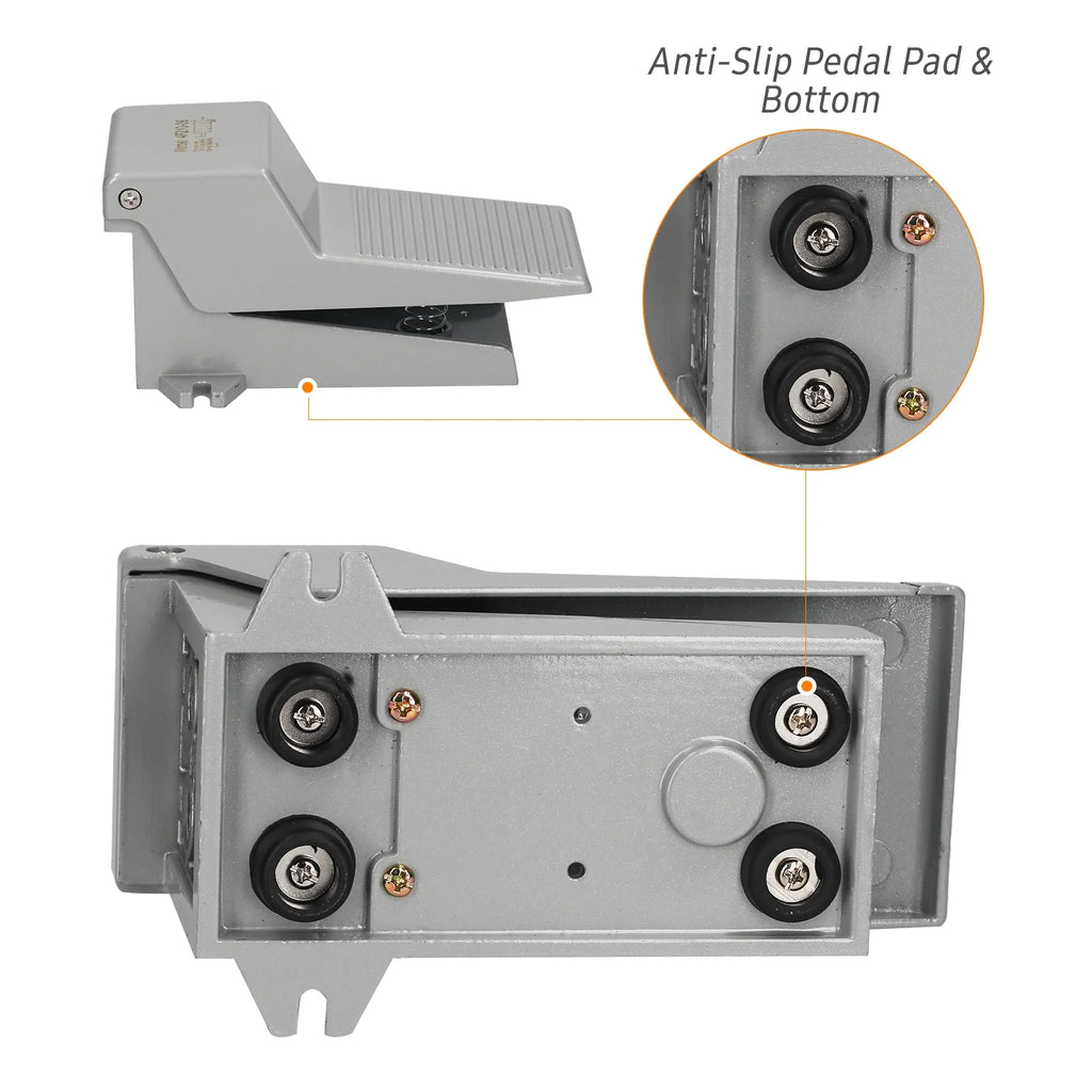 Pneumatic Foot Pedal Valve 5 Way 2 Position Air Control Valve J8489