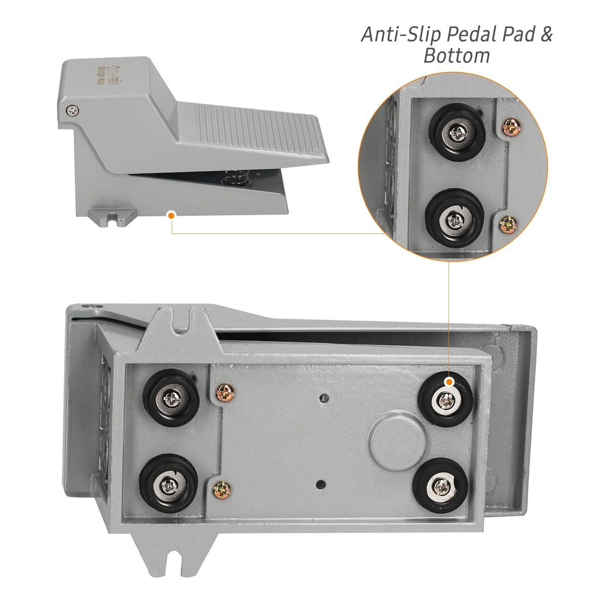Pneumatic Foot Pedal Valve 5 Way 2 Position Air Control Valve J8489